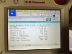 231203 - Ecran Heures fonctionnement ROBOT | KAWASAKI | E02 | BX100N | 2017 | BX1002367